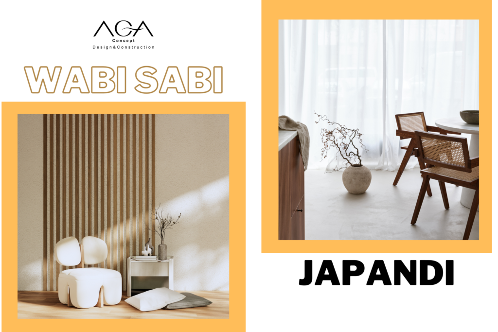 phong cách wabi sabi và japandi